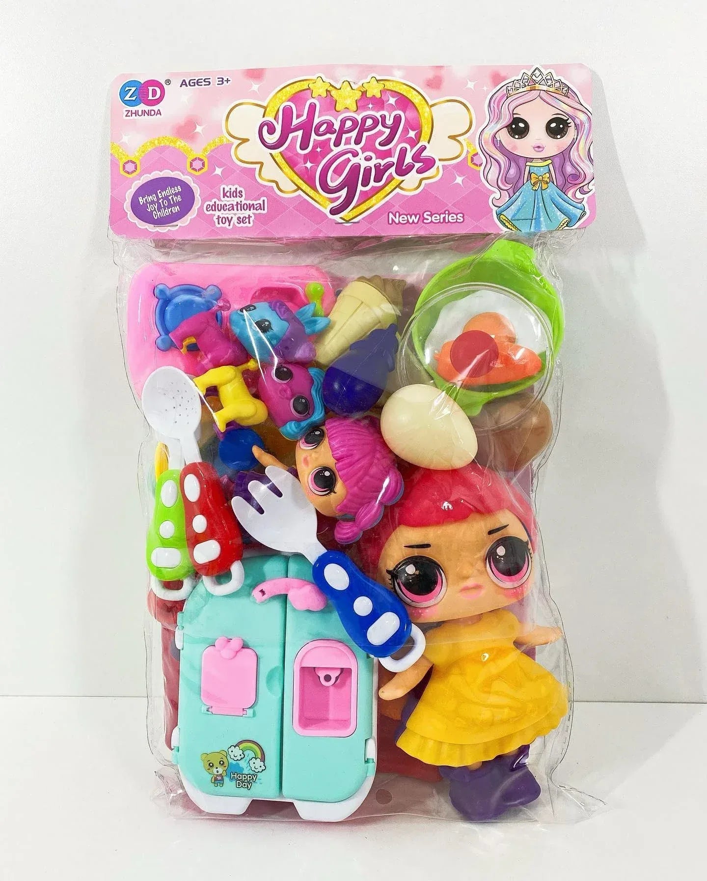 Happy Girls Kids Kitchen Play Set - Toys Heaven