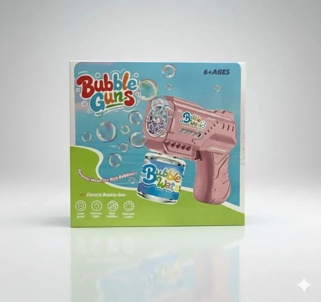 Bubble Guns Electric Bubble Shooter with Colorful Lights - Toys Heaven