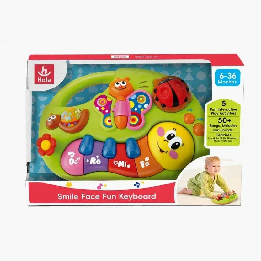 Hola Smile Face Fun Keyboard Baby Piano - Toys Heaven