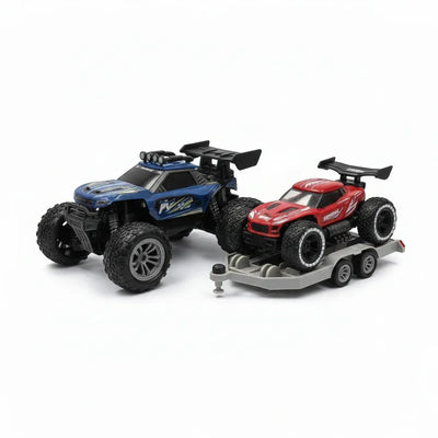 Racing Car Spray RC Car 3CH Remote Controlled | Blue & Red - Toys Heaven