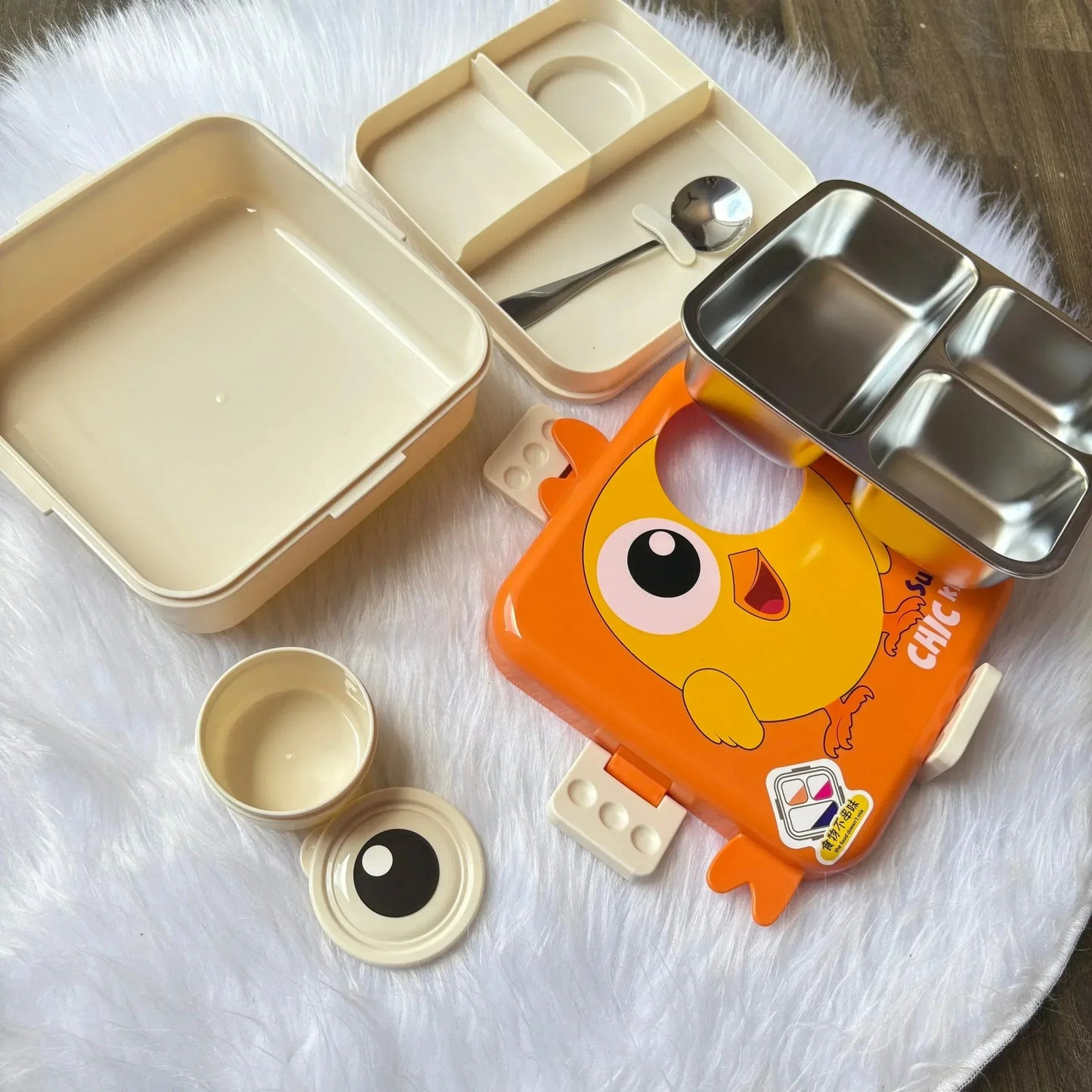 Chicken Design Premium Stainless Steel Lunchbox - Toys Heaven