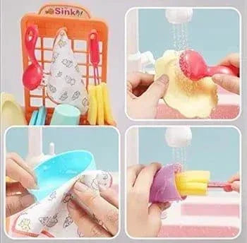Electric Kitchen Sink With Running Water Toy - Toys Heaven