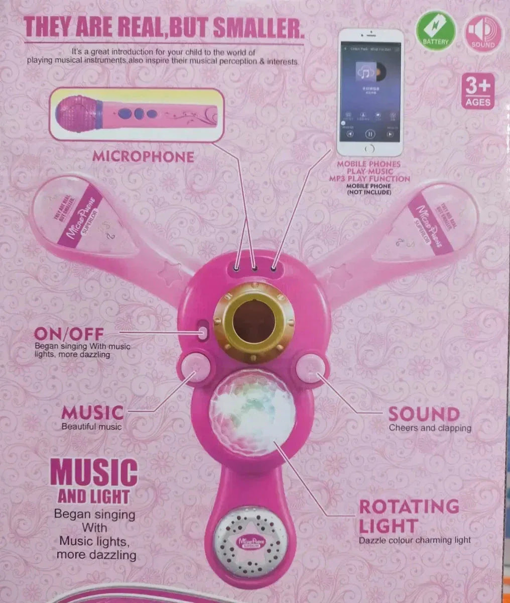 Micro PHONE Superlor Kids' Musical Microphone with Lights - Toys Heaven