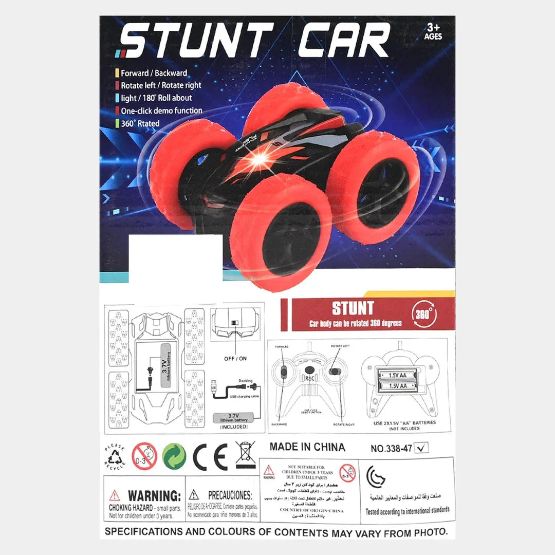 360° Stunt Remote Control Car One-Click Demo | Red & Green - Toys Heaven