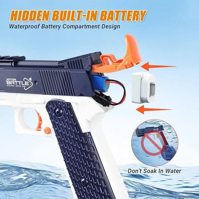 Water Battle - Electric Water Guns with Water Drum - Toys Heaven