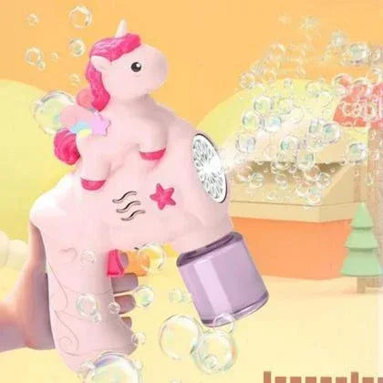 Electric Unicorn Bubble Gun - Toys Heaven