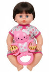 Baby Doll with Floral Dress & Hello Kitty Rattle - Toys Heaven