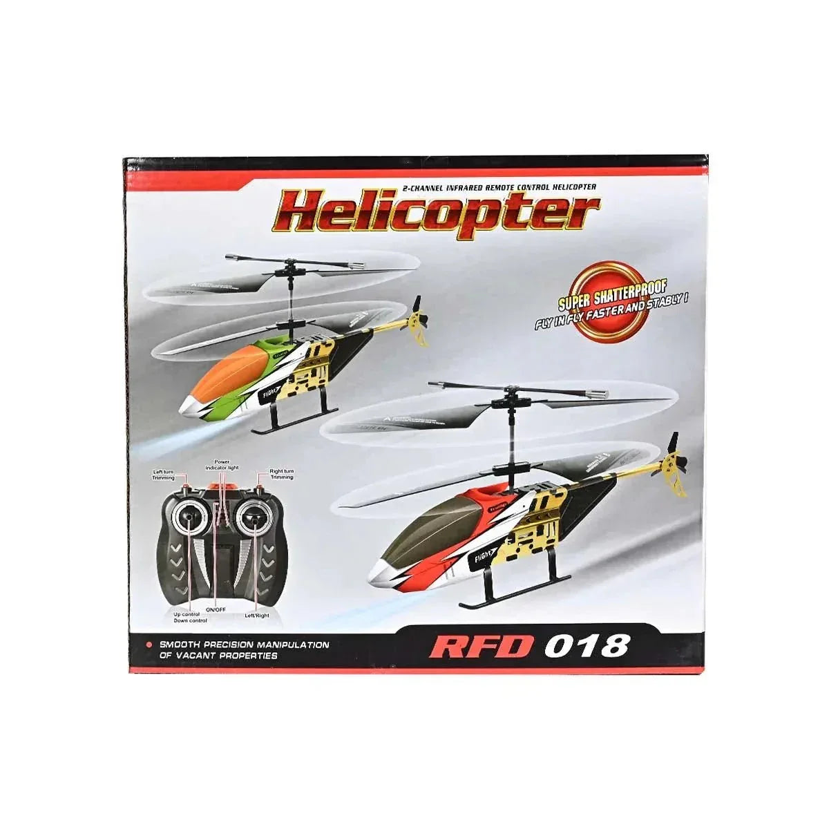 Rongfuda 2-Channel Infrared RC Helicopter - Toys Heaven