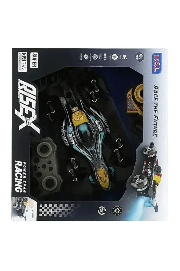 RISEX Power Team Racing RC Stunt Car  Black & Blue - Toys Heaven