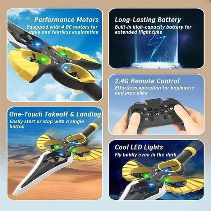 SWORD Flying Remote Control Aircraft Drone - Toys Heaven