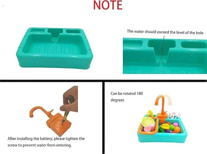 Electric Kitchen Sink Playset - Toys Heaven