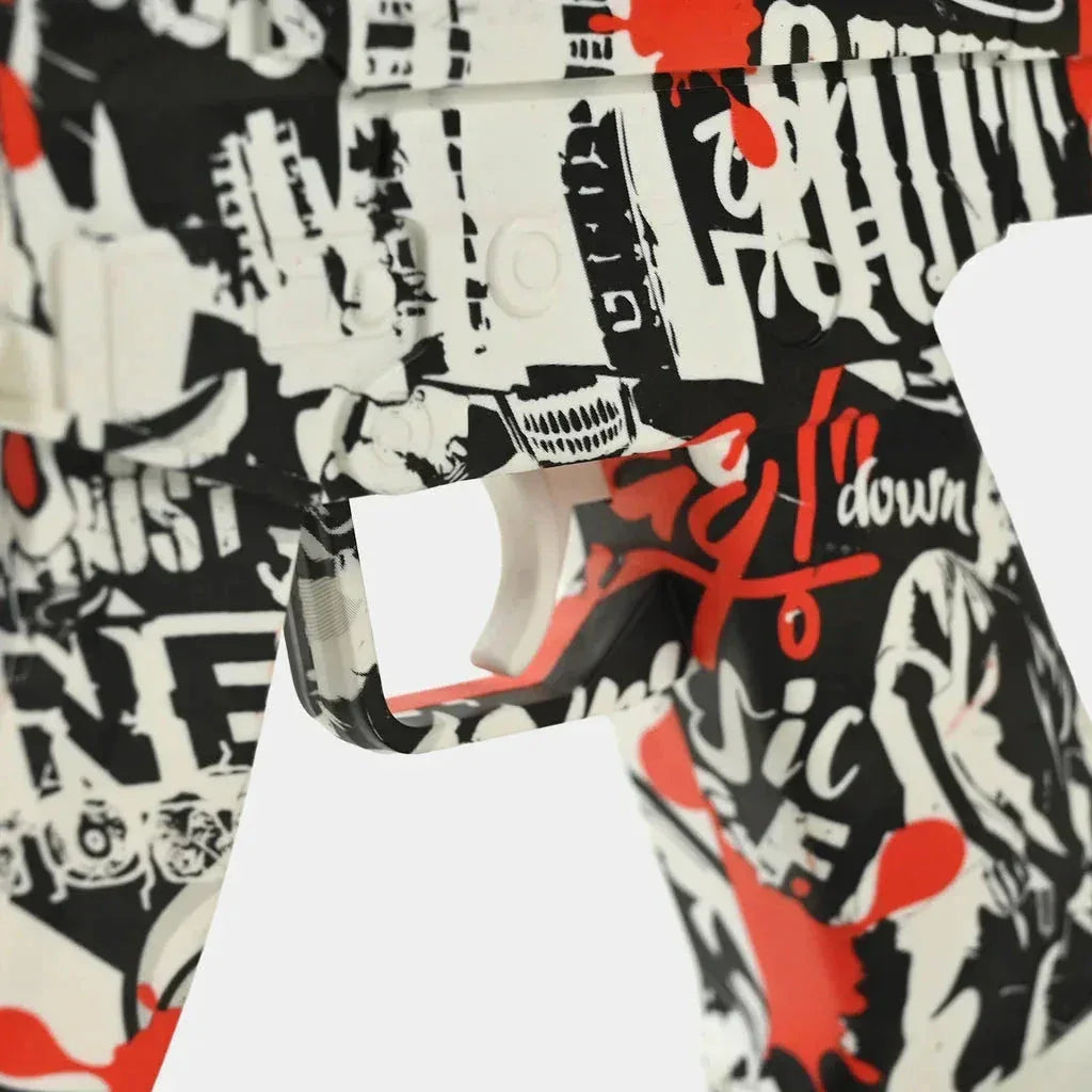 Graffiti Gel Blaster Toy Gun  Skull Design MP5 - Toys Heaven