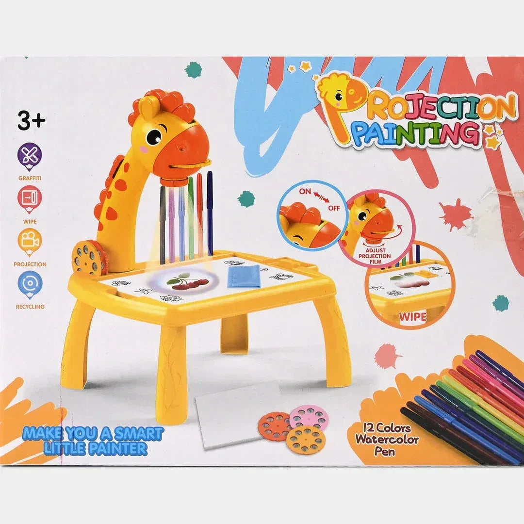 Giraffe Projection Painting Table - Toys Heaven