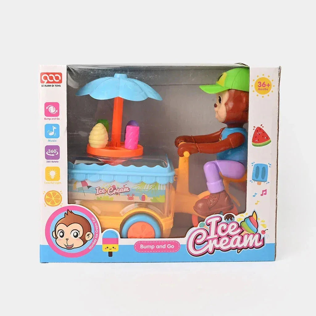 Monkey Ice Cream Cart Toy - Toys Heaven