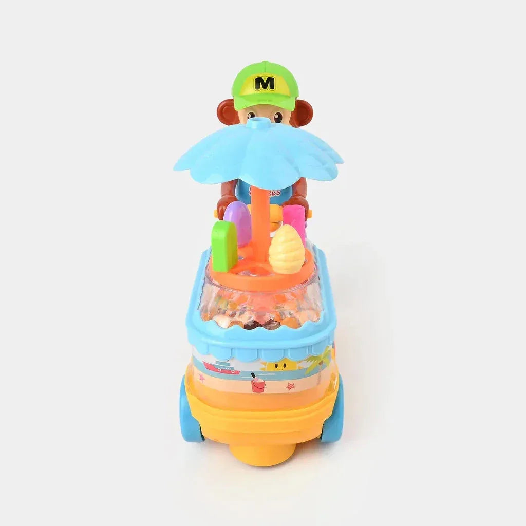 Monkey Ice Cream Cart Toy - Toys Heaven