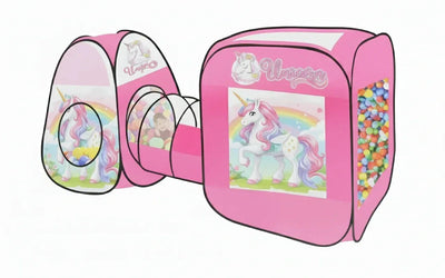 PopTent 4-in-1 Tunnel Play Tent  Unicorn Edition - Toys Heaven