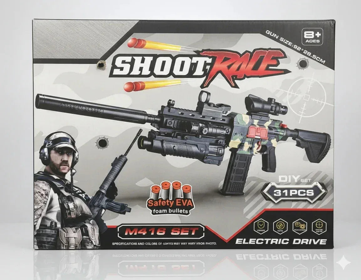 Shoot Race M416 Electric Toy Gun Set - Toys Heaven