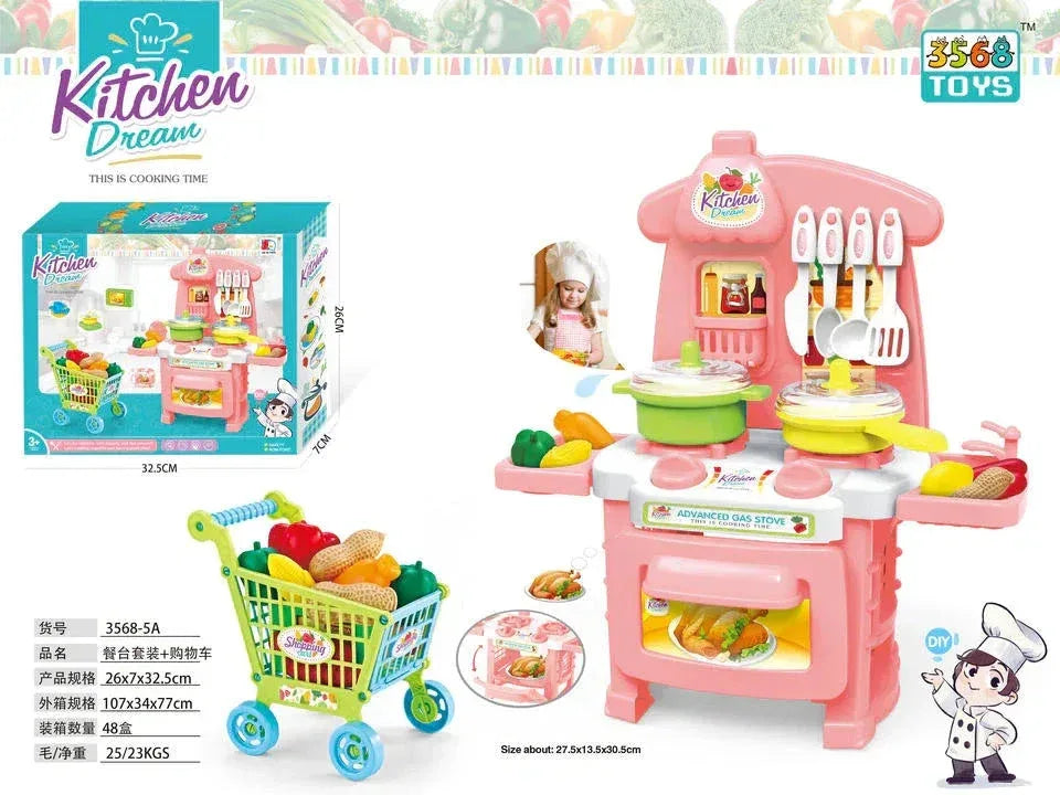Kitchen Dream Pretend Play Kitchen Set - Toys Heaven