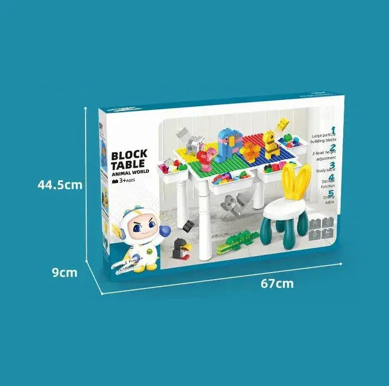 Multifunctional Block Table  Study & Play Station for Kids - Toys Heaven