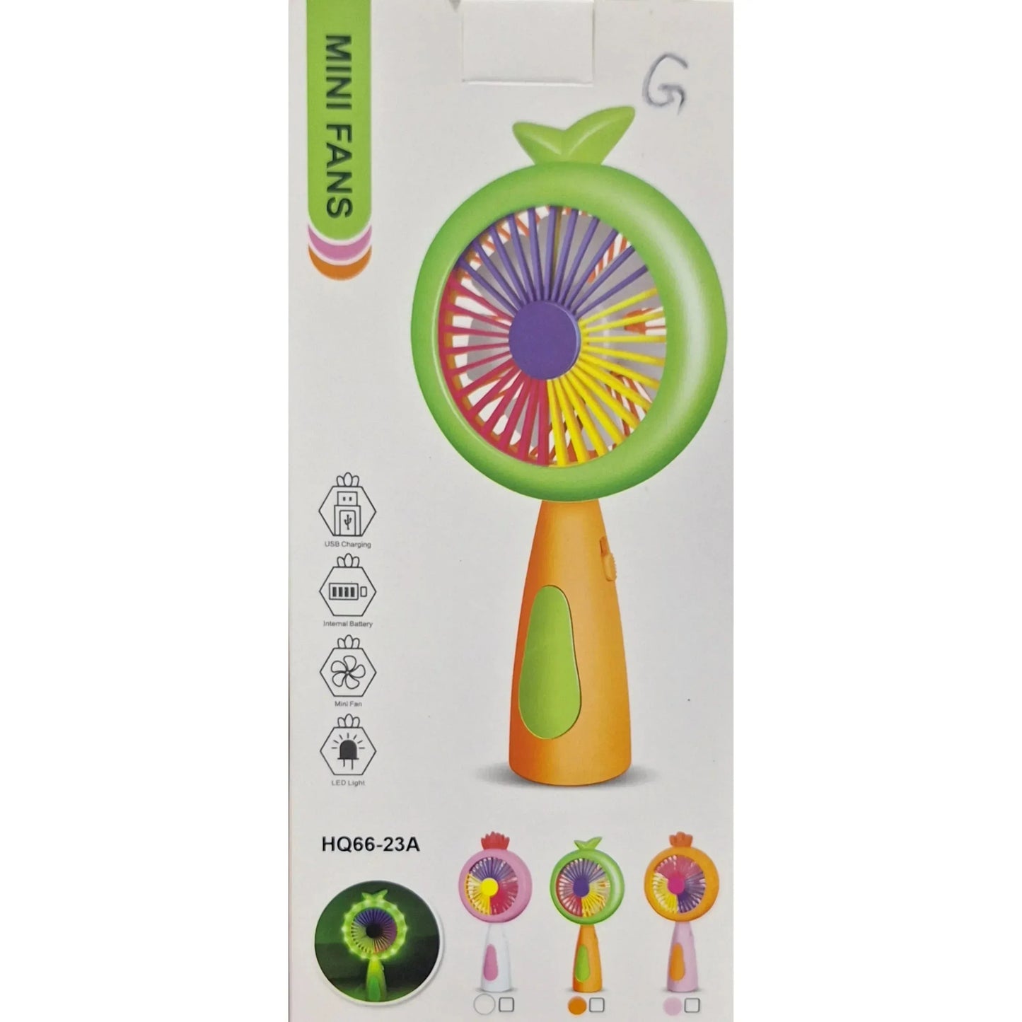 Chargeable LED Mini Handheld Fan - Toys Heaven