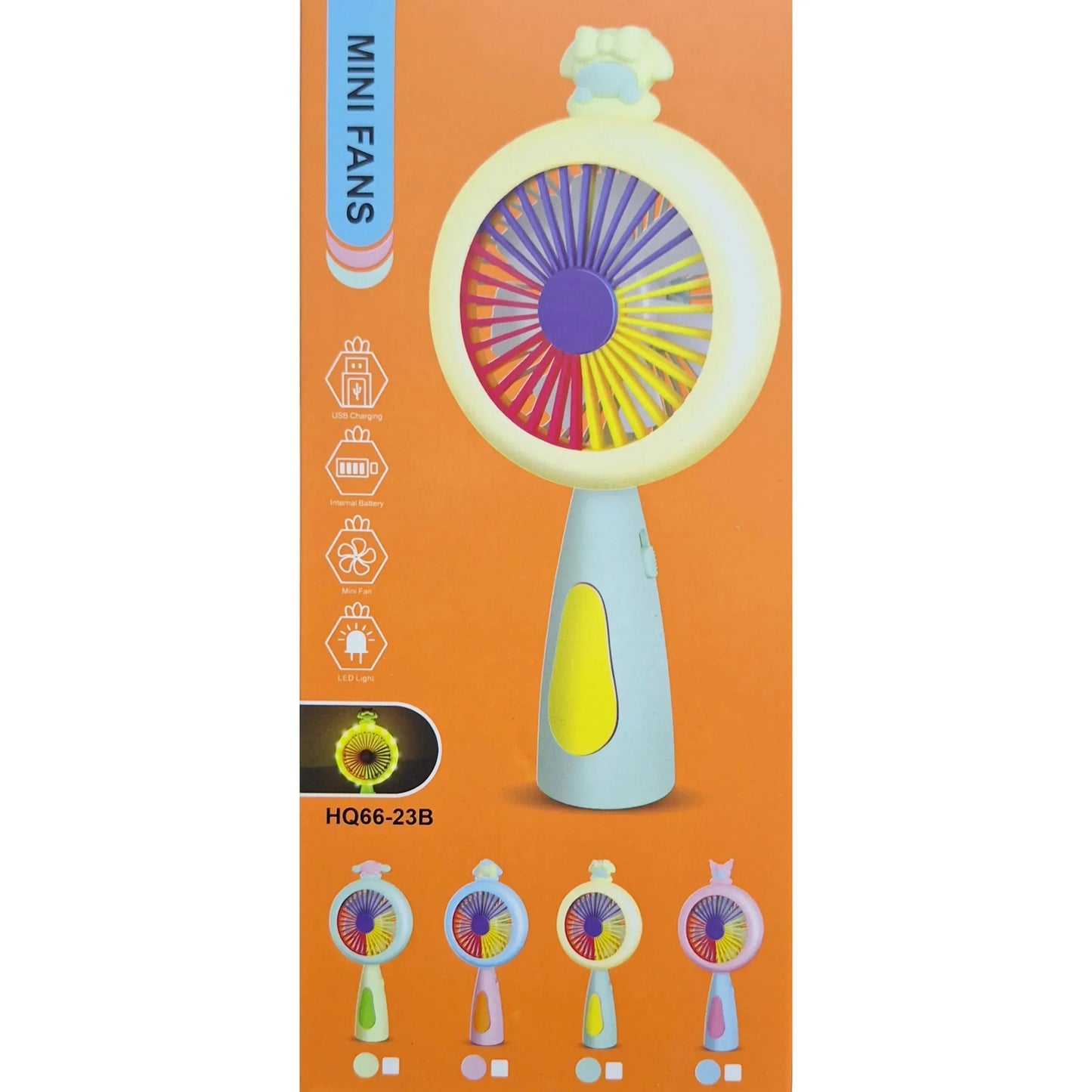 Chargeable LED Mini Handheld Fan - Toys Heaven
