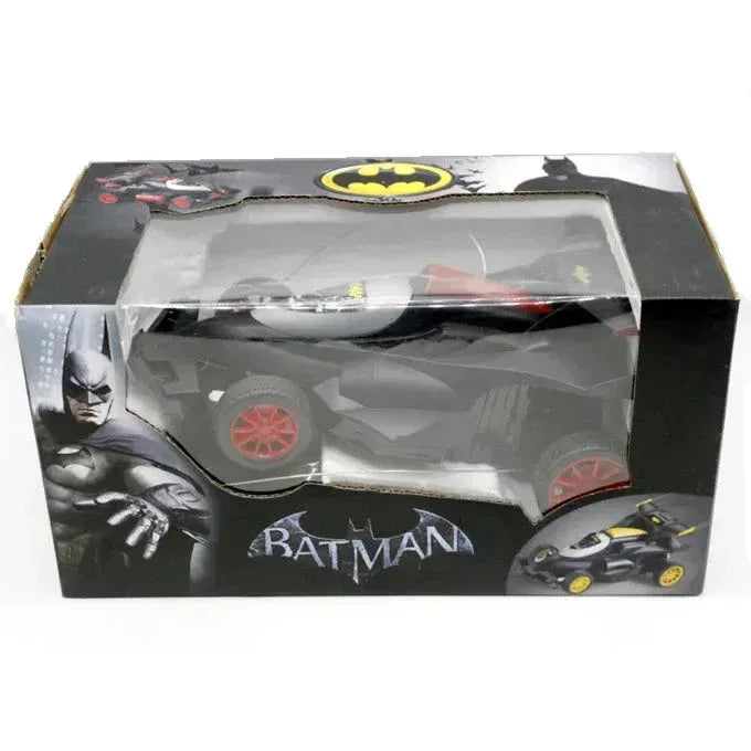 Batman Remote-Controlled Stunt Car  Black with Red or Yellow Wheels - Toys Heaven