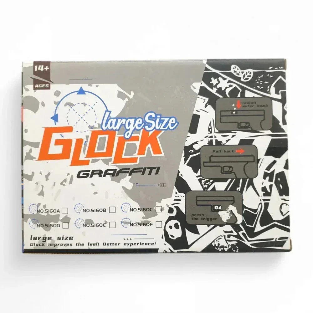 Large-Size "Glock Graffiti" Toy Gun - Toys Heaven