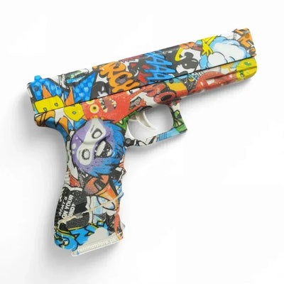 Large-Size "Glock Graffiti" Toy Gun - Toys Heaven