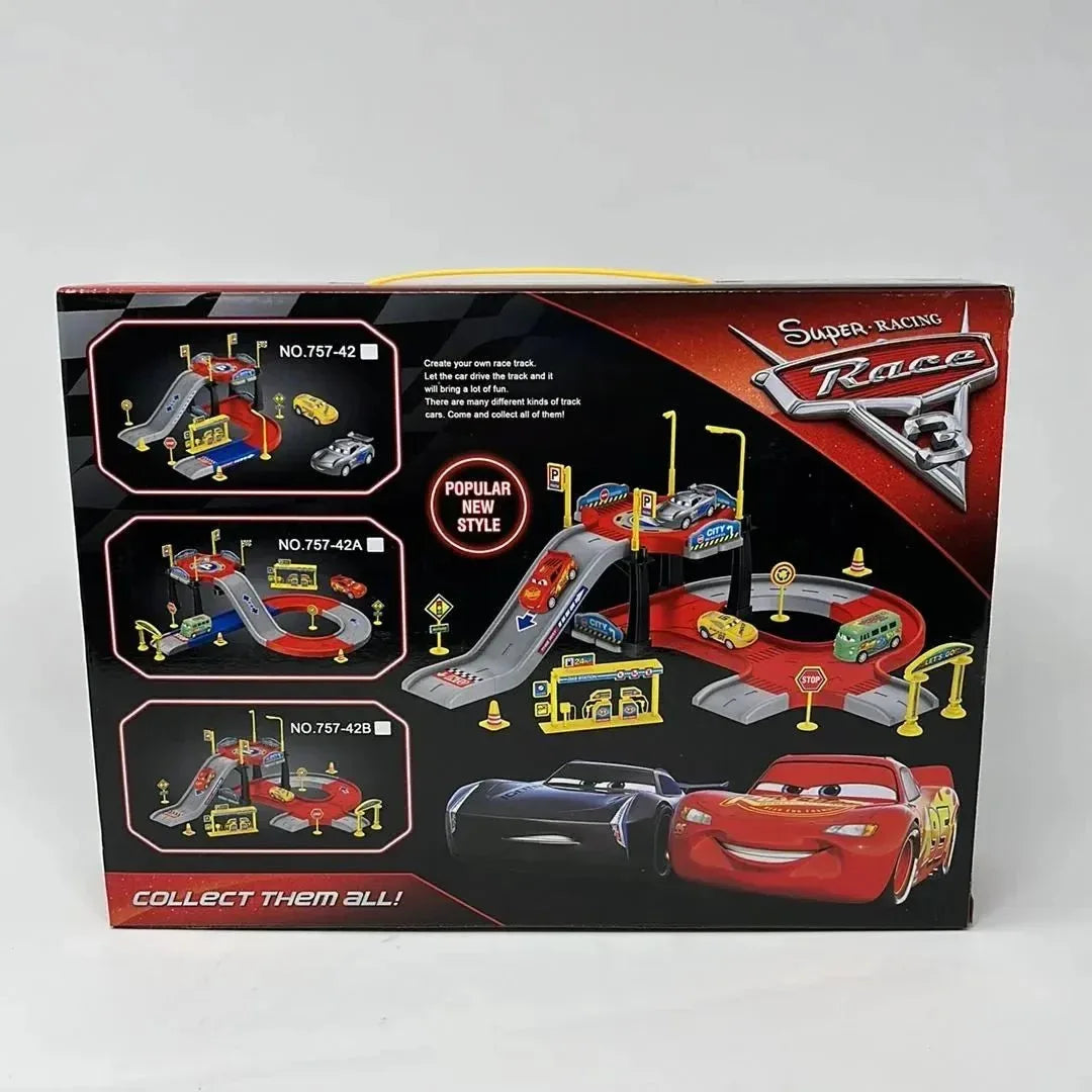 Super Racing Race  Multi-Level Car Track Set - Toys Heaven
