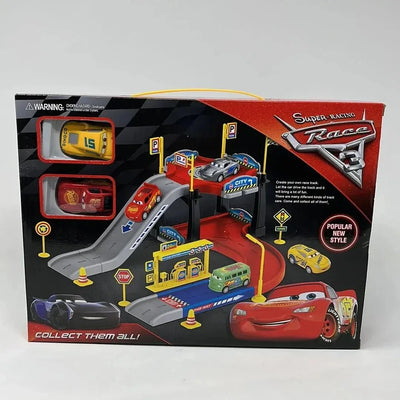 Super Racing Race  Multi-Level Car Track Set - Toys Heaven