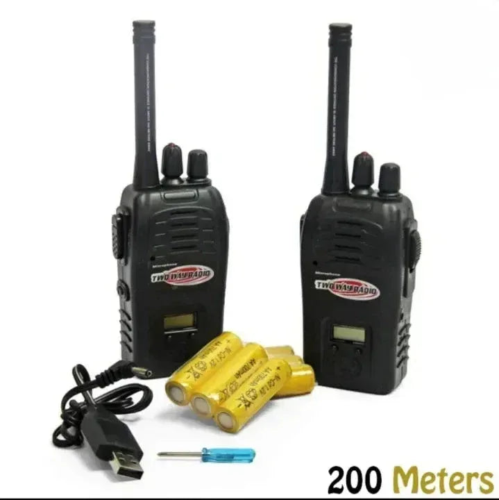 200 Meter Rechargeable Walkie-Talkie Noise Reduction - Toys Heaven