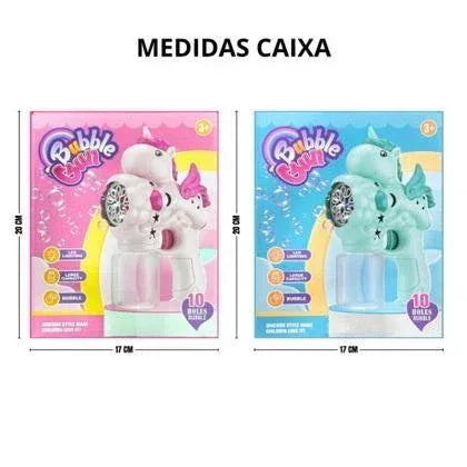 Electric Unicorn Bubble Gun - Toys Heaven