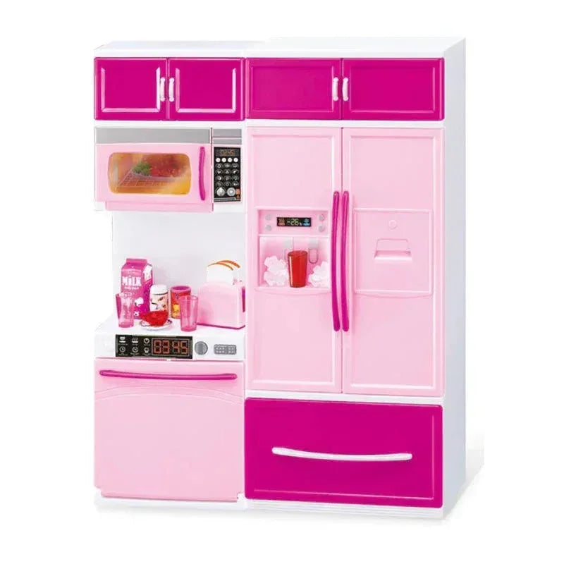 Pink Modern Kitchen Set For Kids - Toys Heaven