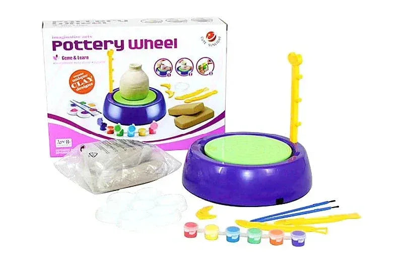 Imaginative Arts Pottery Wheel  Game & Learn Clay Craft Kit - Toys Heaven
