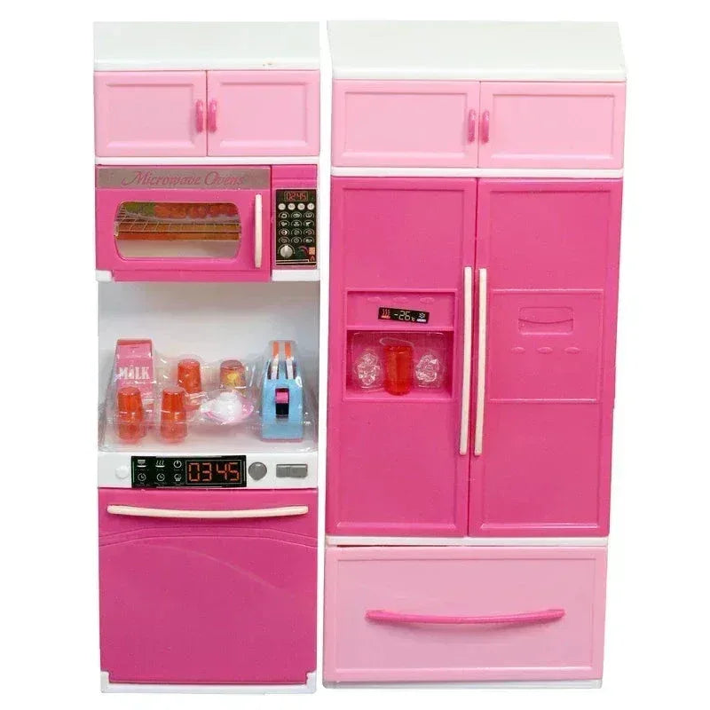 Pink Modern Kitchen Set For Kids - Toys Heaven