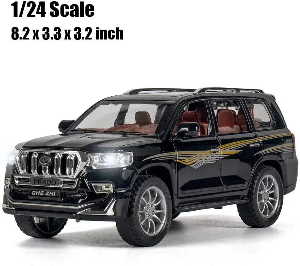 CHE ZHI Die-Cast PRADO Model Car  Sound & Light Pull Back Series - Toys Heaven