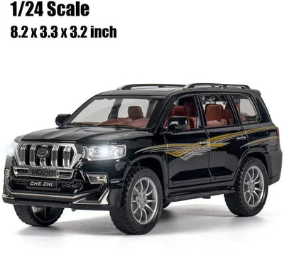 CHE ZHI Die-Cast PRADO Model Car  Sound & Light Pull Back Series - Toys Heaven