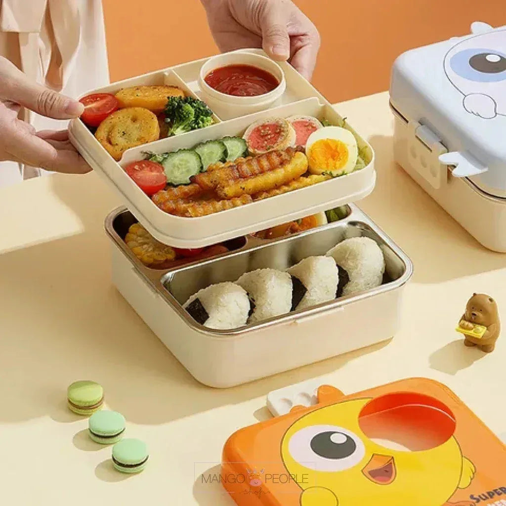 Chicken Design Premium Stainless Steel Lunchbox - Toys Heaven
