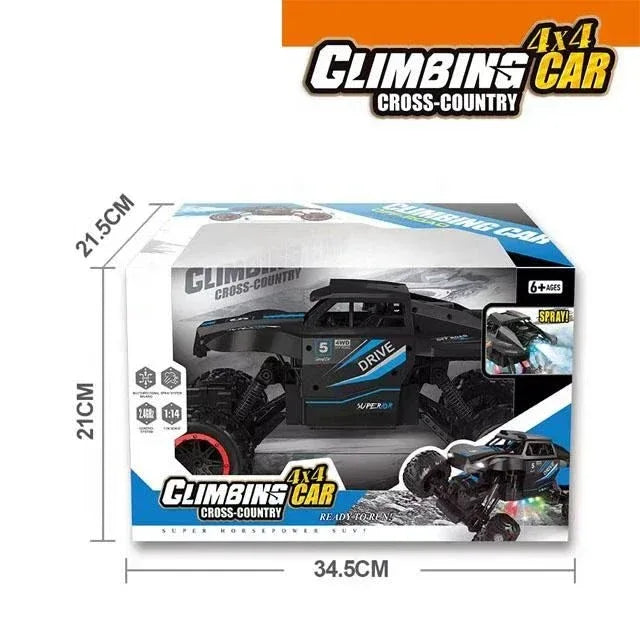 4x4 Climbing Car Cross-Country RC  1:14 Scale | Spray & Super Horsepower - Toys Heaven