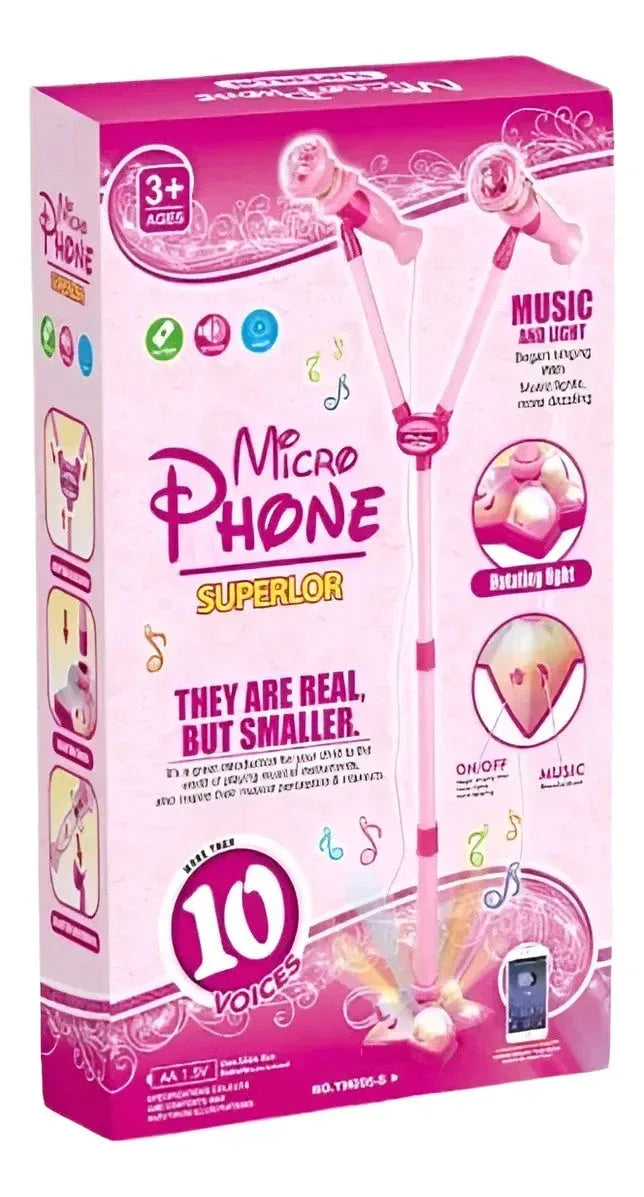 Micro PHONE Superlor  Kids' Musical Microphone with Lights - Toys Heaven