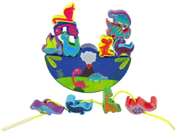 Dinosaur Balance and Lacing Game - Toys Heaven