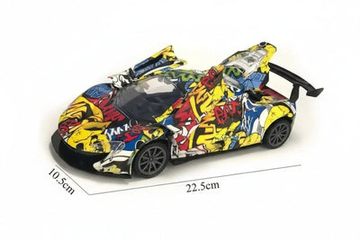 Rapid Drift 1:16 Scale High-Speed RC Car – Graffiti Edition with Functional Opening Doors - Toys Heaven