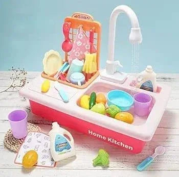 Electric Kitchen Sink With Running Water Toy - Toys Heaven