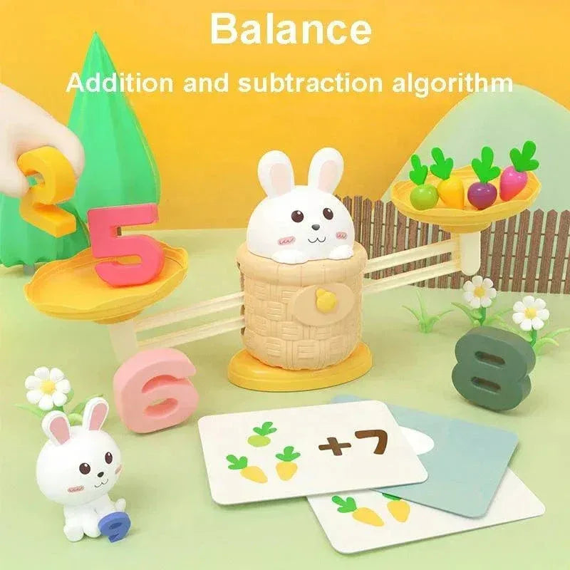Rabbit Carrot Math Balance Toy Set - Toys Heaven