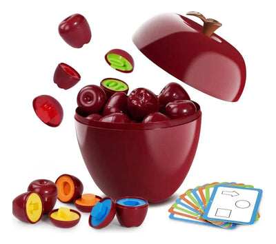 Apple Shape Sorting & Matching Toy - Toys Heaven