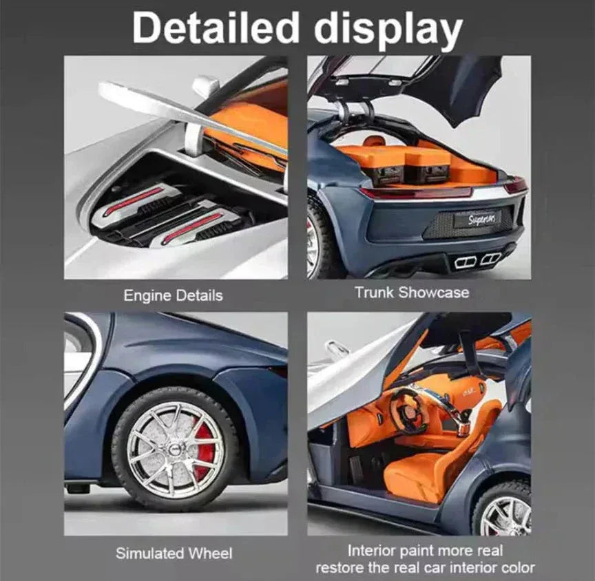 CHE ZHI Die-Cast Model Car  Sound & Light Pull Back Series - Toys Heaven