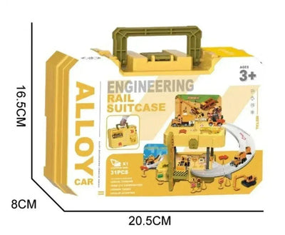 Engineering Rail Suitcase - Toys Heaven