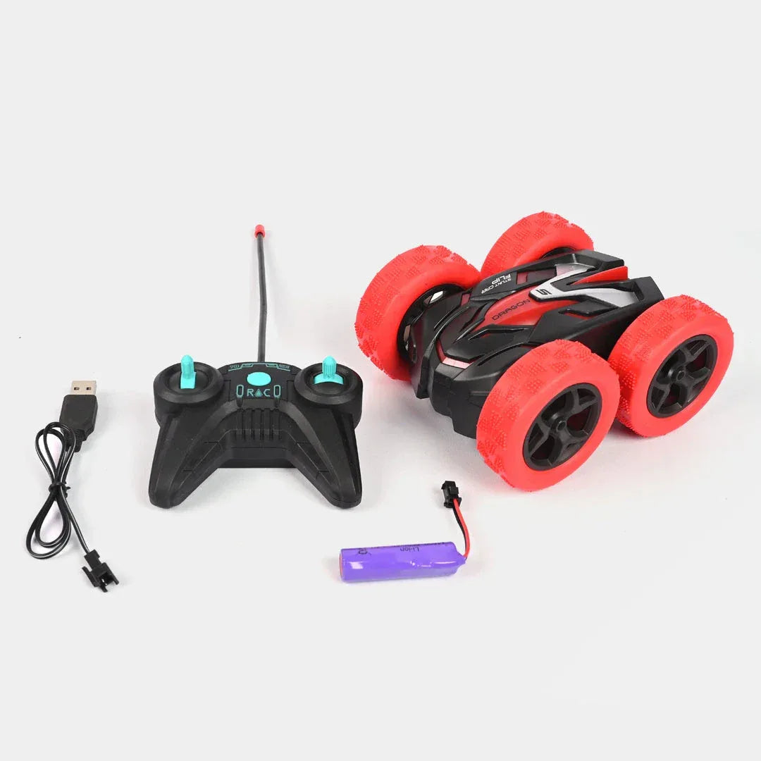 360° Stunt Remote Control Car  One-Click Demo | Red & Green - Toys Heaven