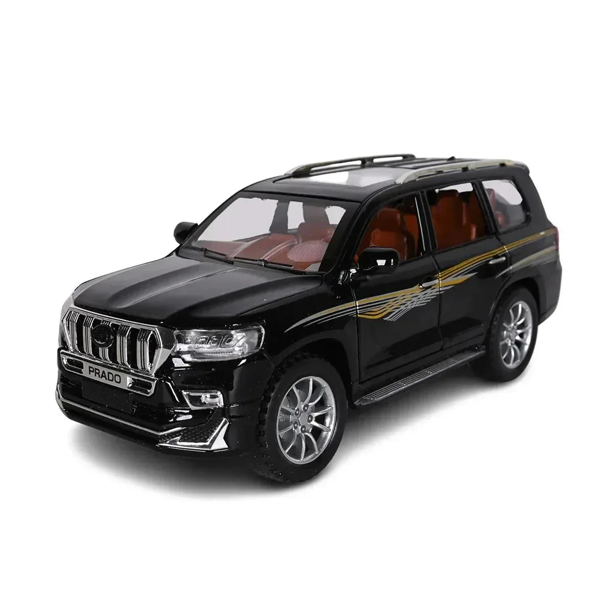 CHE ZHI Die-Cast PRADO Model Car  Sound & Light Pull Back Series - Toys Heaven