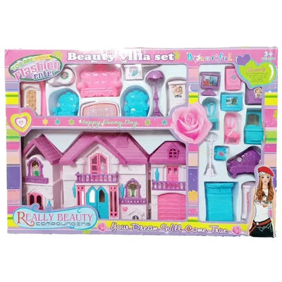 Beauty Villa Playset  Dollhouse & Accessories - Toys Heaven
